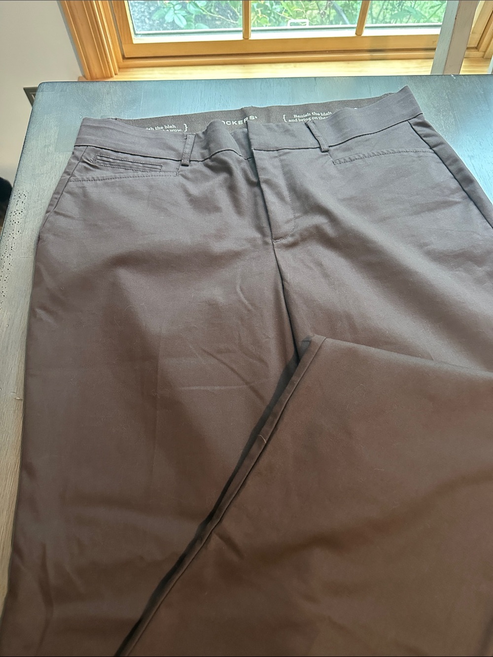 Dockers Women's Brown Flat-Front Pants